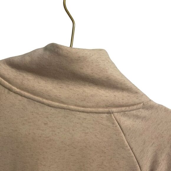 Athleta Cozy Karma Asym Pullover Oatmeal Heather Size MED - Picture 8 of 9